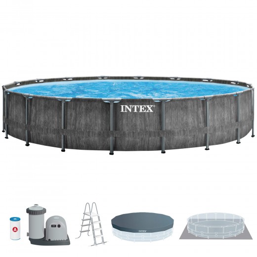 PISCINA INTEX PRISMA FRAME GREYWOOD Ø549 X 122 CM 2