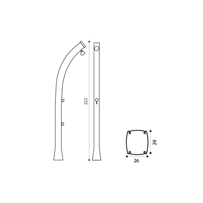 CHUVEIRO SOLAR HAPPY 25 L FORMIDRA 2