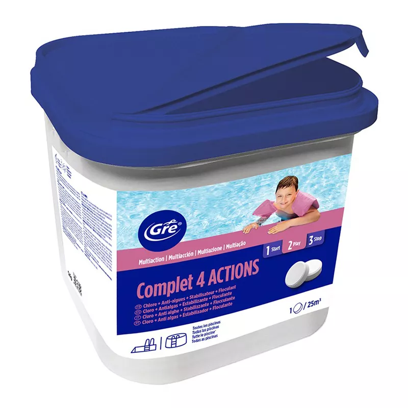 CLORO MULTIFUNÇÃO 4 AÇÕES 250G GRE 2