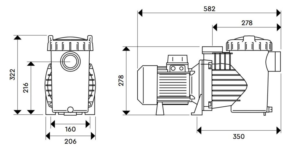 BOMBA DE FILTRAÇÃO BWT FLOW STAR MONOFÁSICA 2