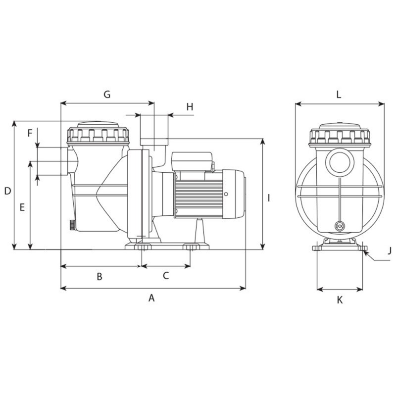 BOMBA DE FILTRAÇÃO ESPA NOX 1/3 CV - 1/2 CV - 1 CV 2