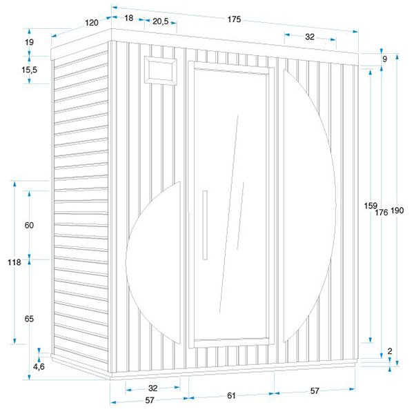 SAUNA ROWEN DE INFRAVERMELHOS 9