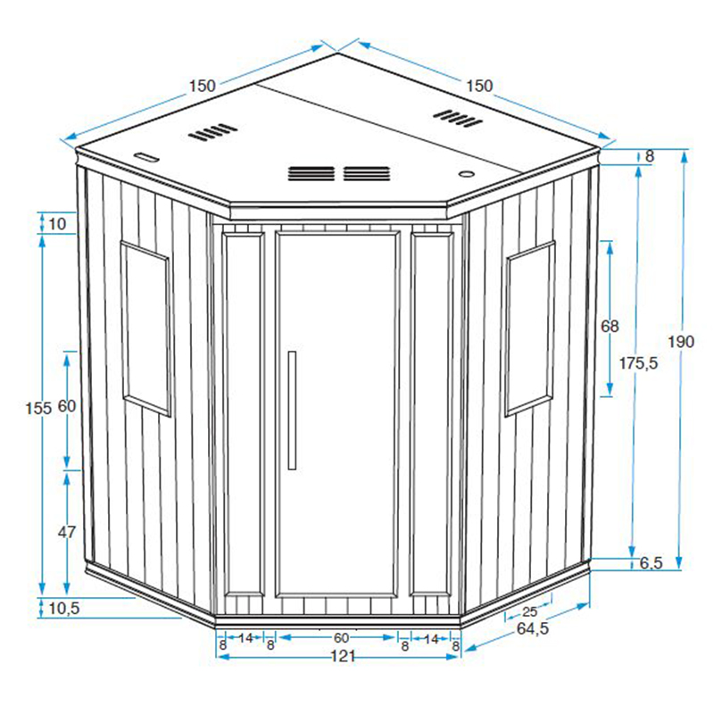 SAUNA DE INFRAVERMELHOS DE ESQUINA SALOMÉ 12
