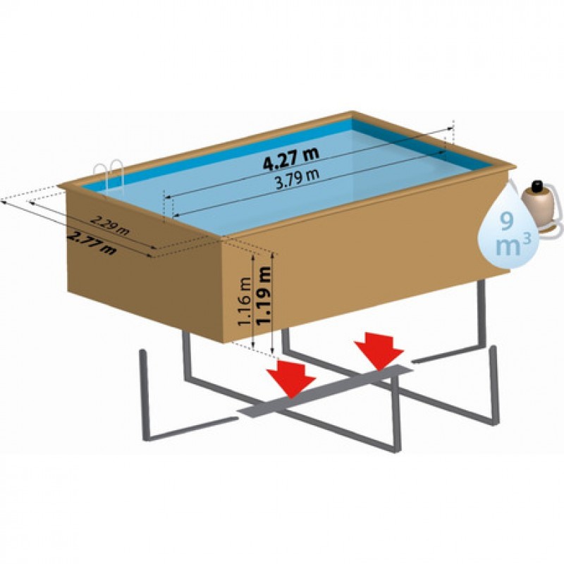 PISCINA DE MADEIRA MARBELLA 2 GRE 13