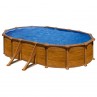 PISCINA AÇO MAURITIUS OVAL GRE IMITAÇÃO MADEIRA 5