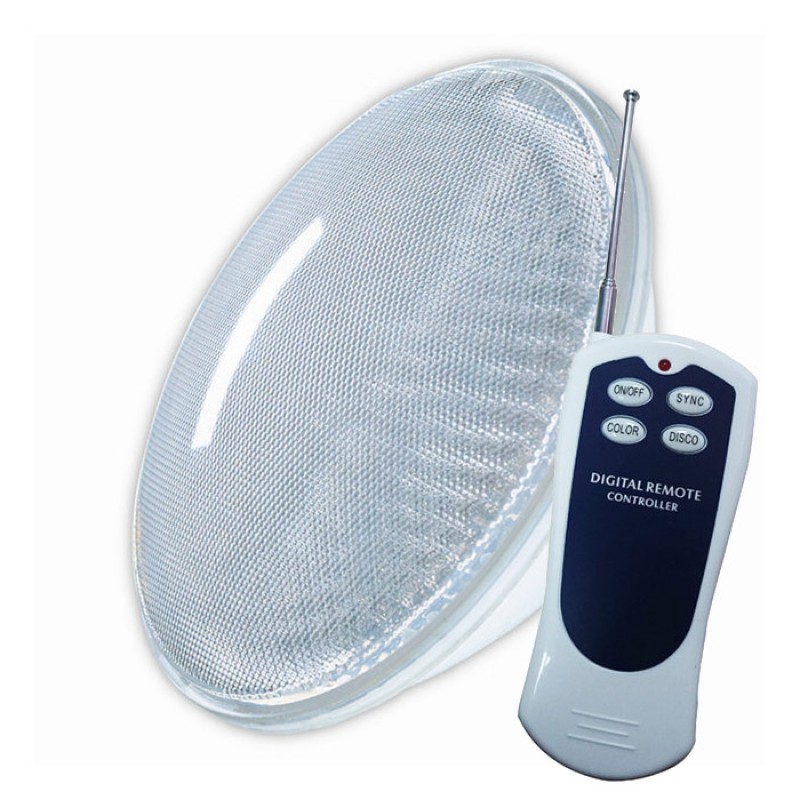 LÂMPADA LED PAR56 - LUZ RGB - 12 W - COM CONTROLE REMOTO