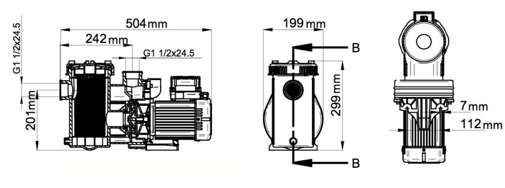 BOMBA DE FILTRAÇÃO BWT WP PRO 2