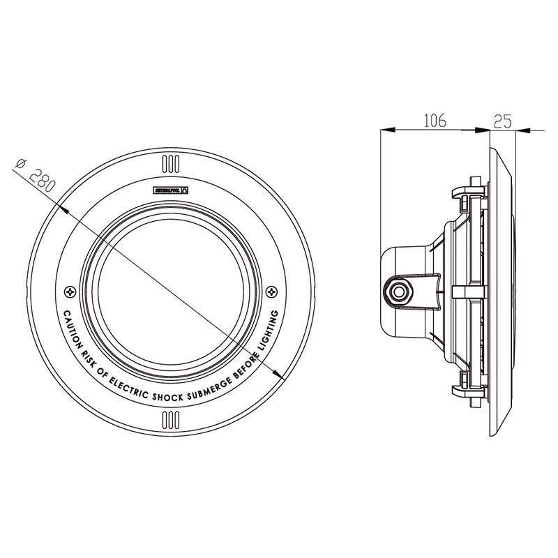 PROJETOR LUMIPLUS V1 PAR56 LED ASTRALPOOL 3
