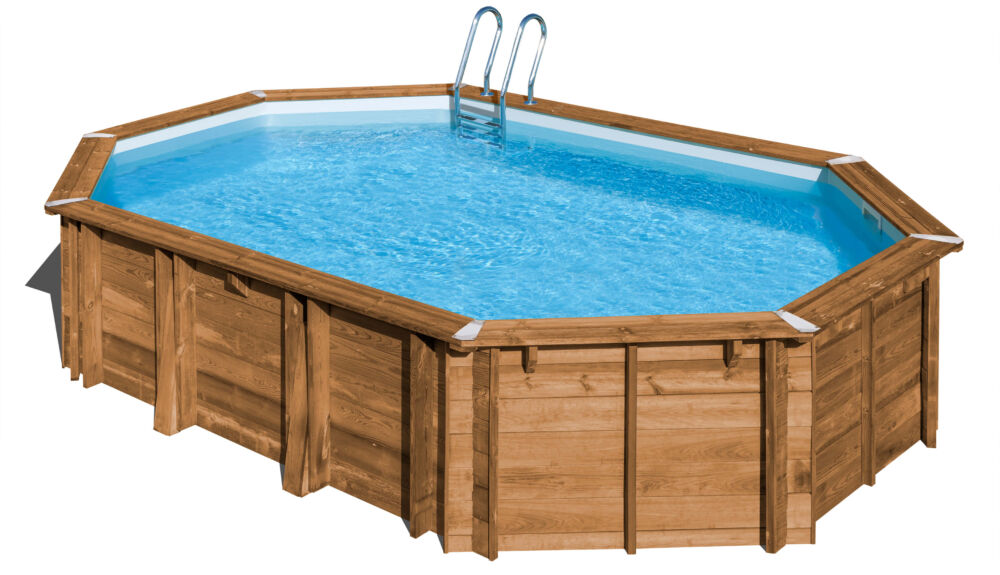 PISCINA OVALADA DE MADEIRA AVOCADO SUNBAY GRE