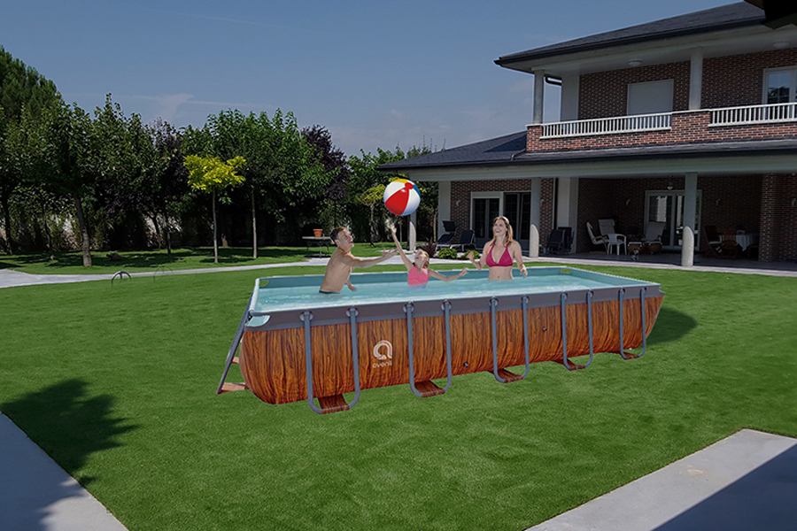 PISCINA FRAME PLUS WOOD 5,4 X 2,5 X 1 M 4