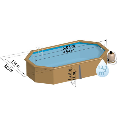 PISCINA DE MADEIRA OVALADA ALISTA GRE 6
