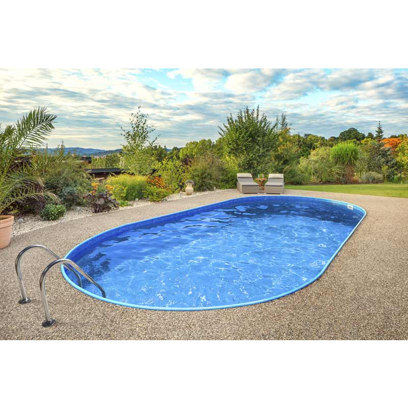 PISCINA OVAL ENTERRADA IBIZA NEXT UP COM FILTRO DE AREIA E ESCADA 3