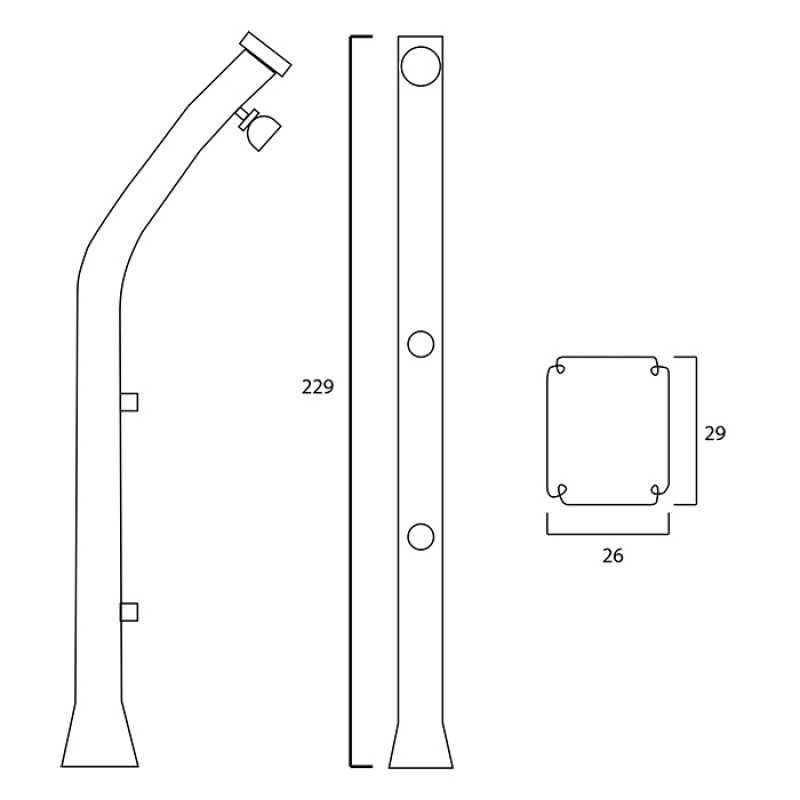 CHUVEIRO SOLAR HAPPY 4 X 4 POOLSTAR 11