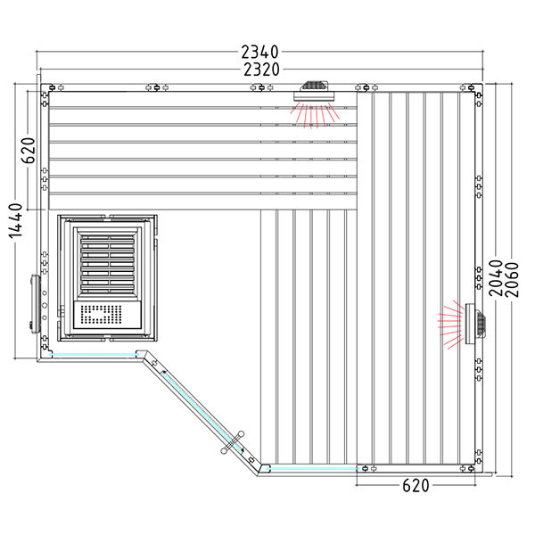 SAUNA INFRAVERMELHOS ARKTIS 2