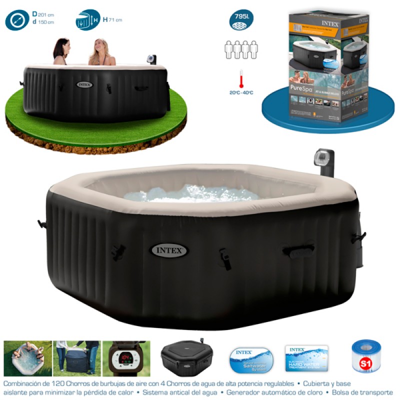 SPA INSUFLÁVEL INTEX PURESPA DELUXE JET 3