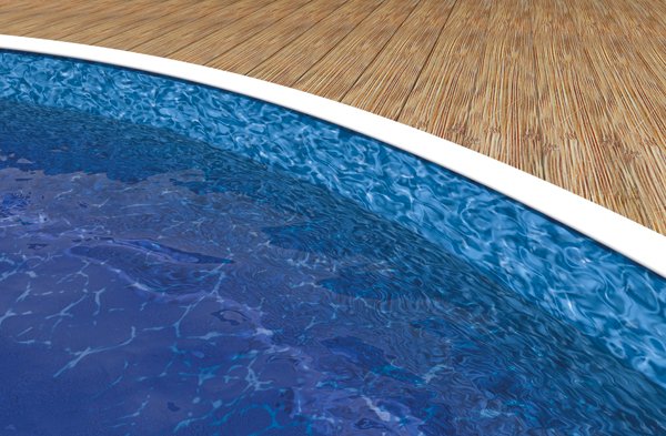 PISCINA OVAL AZURO COM DECORAÇÃO EM MADEIRA 7,3 X 3,7 X 1,2 M 6